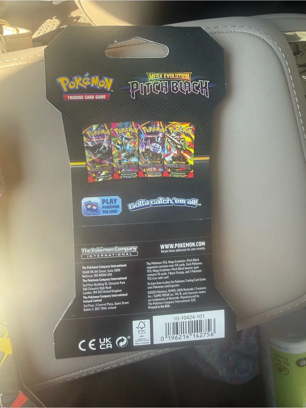 Mega Evolution Pitch Black Booster Pack - TCG (Yellow/Red/Black) Pokémon